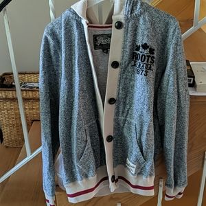 Salt and pepper Roots cabin cardigan